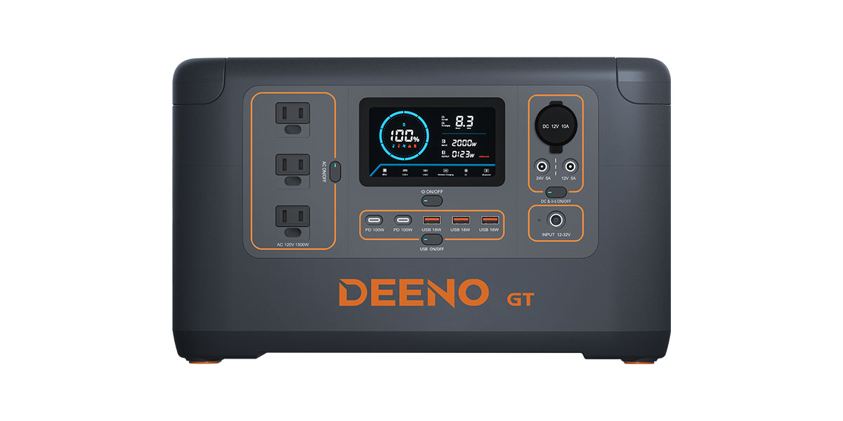 リン酸鉄リチウム電池搭載のポータブル電源「DEENO S1500」を 